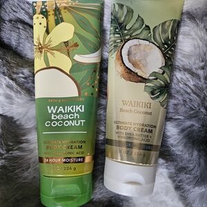Bath & Body Works Waikiki Beach Coconut Body Cream Duo